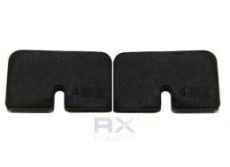 Gomas de 4 mm para la manilla 30x30 mm