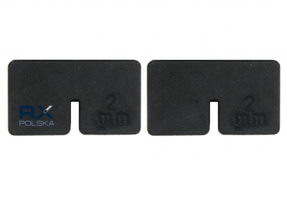 Foto Gomas de EPDM 2,0 mm para pinzas de vidrio 45x45 mm