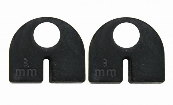 Foto Gomas de EPDM 3 mm para pinzas de vidrio 40x50 mm