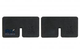 Gomas EPDM de 1,5 mm para mordazas vidrio 45x45