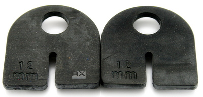 Foto Gomas EPDM de 12 mm para mordazas de vidrio 45x63 mm