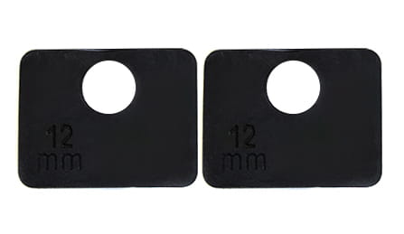 Foto Gomas EPDM de 12 mm para mordazas de vidrio 52x52 mm
