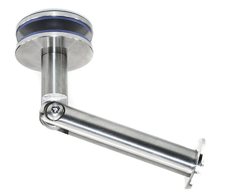 Foto Herraje regulable de marquesina vidrio / pared, AISI 316, SATINADO