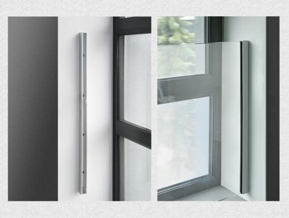 Foto Juego de perfiles 1000 mm para montaje en jambas de ventana, ALUMINIO ANODIZADO