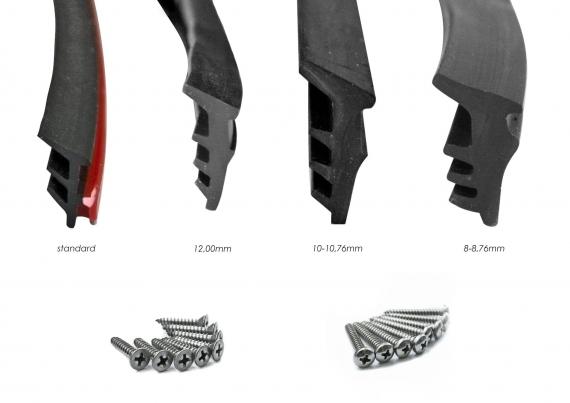 Foto Juego de perfiles RX 1000mm montados al marco de la ventana, ALUMINIO, RAL 7016