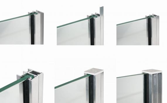 Foto Juego de perfiles RX 1100mm montados al marco de la ventana, ALUMINIO