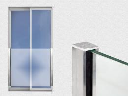 Juego de perfiles RX 1100mm montados al marco la ventana, ALUMINIO