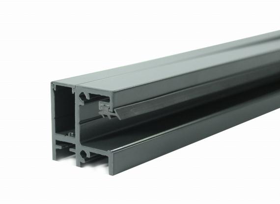 Foto Juego de perfiles RX 600mm montados al marco de la ventana, ALUMINIO, RAL 7016