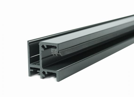 Foto Juego de perfiles RX 600mm montados al marco de la ventana, ALUMINIO, RAL 7016