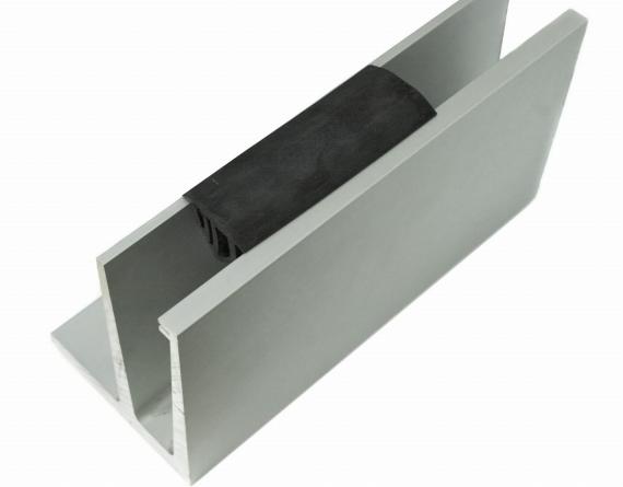 Foto Junta entre paneles de vidrio 10 cm/1 ud, EPDM negro