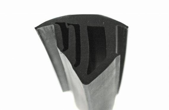 Foto Junta entre paneles de vidrio 10 cm/1 ud, EPDM negro