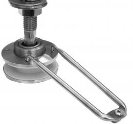 Llave para soporte articulado de vidrio fi 60 mm