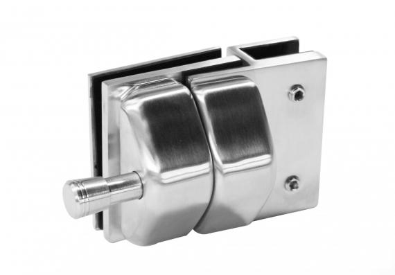 Foto Pestillo magnético 180° vidrio–vidrio 12–12,76 mm, AISI 316, acabado satinado