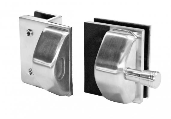 Foto Pestillo magnético 180° vidrio–vidrio 12–12,76 mm, AISI 316, acabado satinado