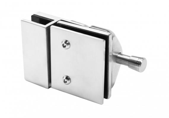 Foto Pestillo magnético 180° vidrio–vidrio 12–12,76 mm, AISI 316, acabado satinado