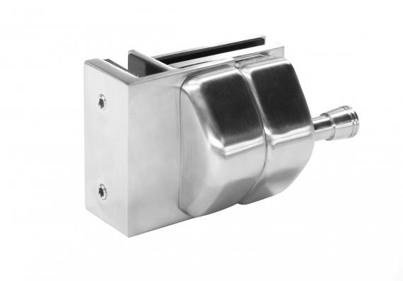 Foto Pestillo magnético 90° vidrio–vidrio 12–12,76 mm, AISI 316, acabado satinado