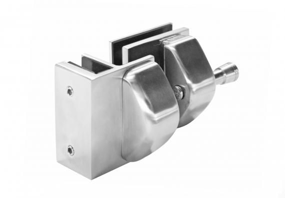 Foto Pestillo magnético 90° vidrio–vidrio 12–12,76 mm, AISI 316, acabado satinado