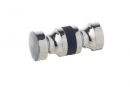 Manilla para puerta de vidrio, AISI 304, Pulido