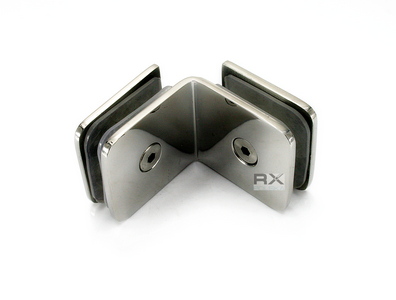 Foto Manilla tipo cubo 90° pared/vidrio, AISI 304, PULIDO