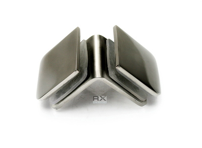 Foto Manilla tipo cubo 90° pared/vidrio, AISI 304, PULIDO