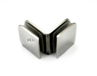 Foto Manilla tipo cubo 90° pared/vidrio, AISI 304, PULIDO