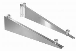 Marquesinas de vidrio brazo pequeño / 711 mm, AISI 304, SATINADO