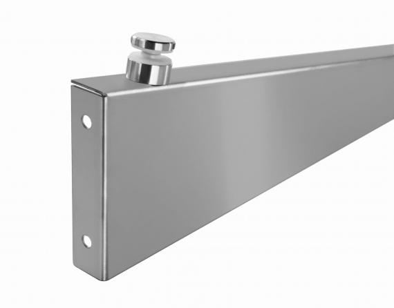 Foto Marquesinas de vidrio brazo pequeño GRIS (derecho), AISI 304, PINTURA EN POLVO