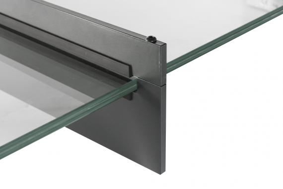 Foto Marquesinas de vidrio tipo espada, S235, RAL 7016 MATE