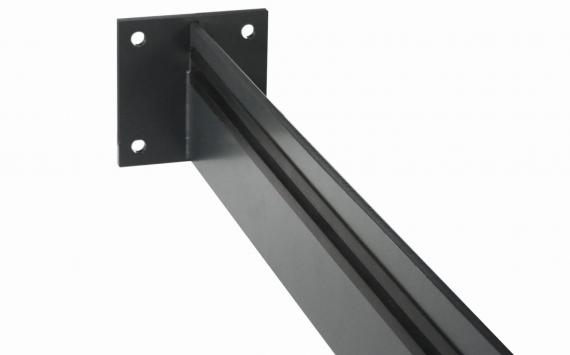 Foto Marquesinas de vidrio tipo espada, S235, RAL 7016 MATE