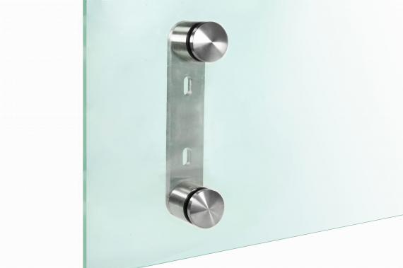 Foto Montaje doble para vidrio fi 50/30 mm, AISI 304, SATINADO