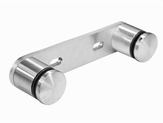 Foto Montaje doble para vidrio fi 50/50 mm, AISI 304, SATINADO