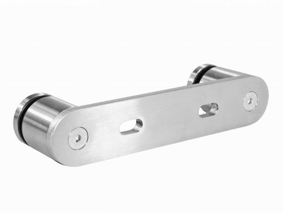 Foto Montaje doble para vidrio fi 50/50 mm, AISI 304, SATINADO