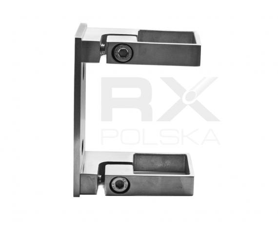 Foto Montaje lateral del poste 40x40mm, AISI 304, SATINADO