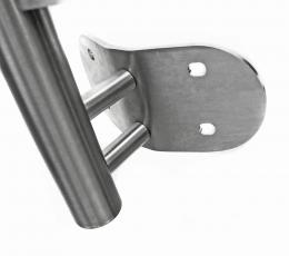Montaje lateral del poste Ø42,4mm - 135° AISI 304, SATINADO