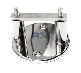 Montaje lateral del poste 42,4mm, AISI 304, Pulido