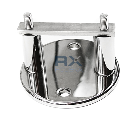 Foto Montaje lateral del poste 42,4mm, AISI 304, Pulido