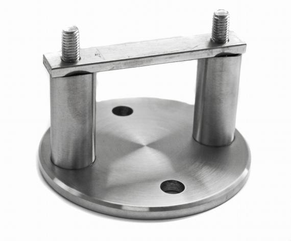 Foto Montaje lateral del poste 42,4mm, AISI 316, SATINADO