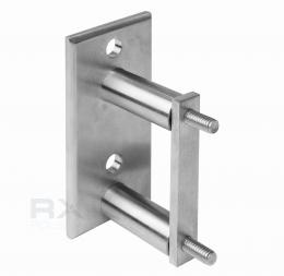 Montaje lateral del poste - perfil, AISI 304, SATINADO