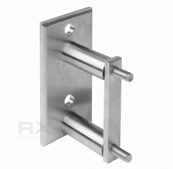 Foto Montaje lateral del poste - perfil, AISI 304, SATINADO