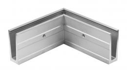 Perfil angular exterior de aluminio ETK.002.Z2.AL.A, ANODIZADO