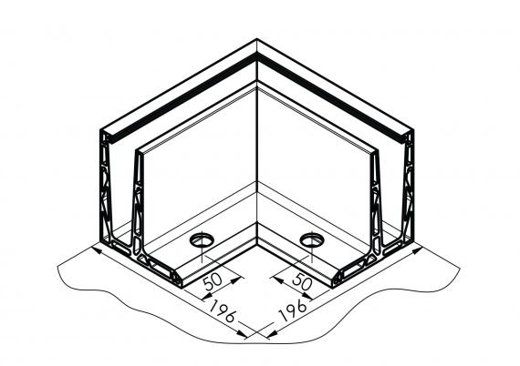Foto Perfil angular de aluminio ETP.006.03.AL.A, ANODIZADO