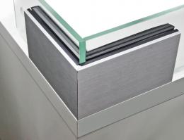 Perfil angular exterior de aluminio ETP.001.01.AL.A, ANODIZADO