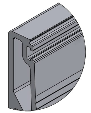Foto Perfil angular exterior de aluminio ETP.K105.20.AL.A, anodizado