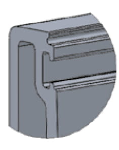 Foto Perfil angular exterior de aluminio ETP.K120.20.AL.A, anodizado