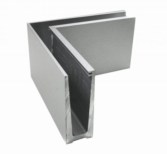 Foto Perfil angular interior de aluminio ETP.001.01.AL.A, ANODIZADO