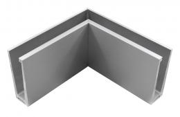 Perfil angular interior de aluminio ETP.001.01.AL.A, ANODIZADO