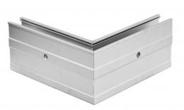 Perfil angular interior de aluminio ETK.002.W2.AL.A, ANODIZADO