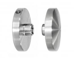 Parte frontal del soporte de cristal con brida fi 50mm M10, AISI 304, SATINADO