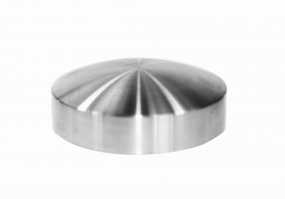 Foto Parte frontal del soporte de cristal con collarín fi 40mm M10, AISI 304, SATINADO