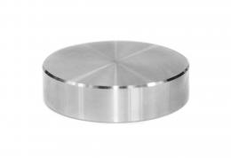 Parte frontal del soporte de cristal plano fi 40mm M8, AISI 304, SATINADO